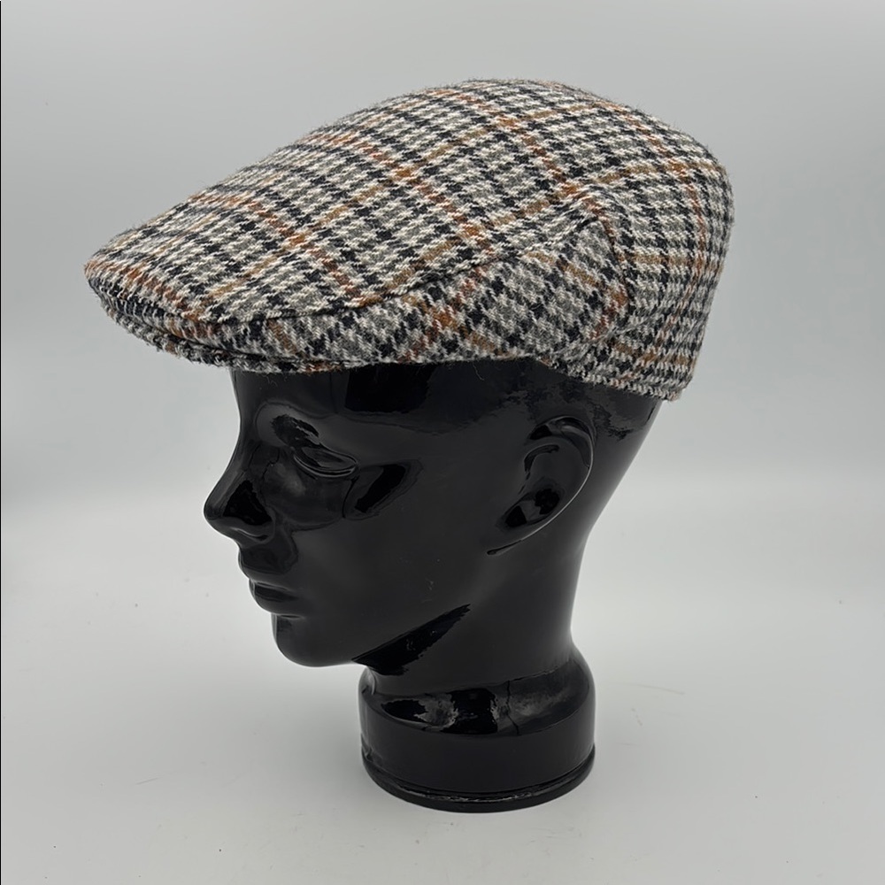 VTG Stylish FailsWORTH Houndstooth Flat Cap Size‎ Medium
